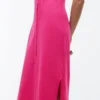 Ärmelloses Midi-Polokleid aus Piqué Ärmelloses Midi-Polokleid aus Piqué