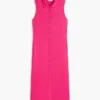Ärmelloses Midi-Polokleid aus Piqué Ärmelloses Midi-Polokleid aus Piqué