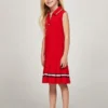 Ärmelloses Plissee-Polo-Kleid für Kinder