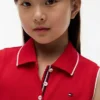 Ärmelloses Plissee-Polo-Kleid für Kinder