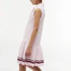 Ärmelloses Plissee-Polo-Kleid für Kinder