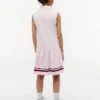 Ärmelloses Plissee-Polo-Kleid für Kinder