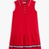 Ärmelloses Plissee-Polo-Kleid für Kinder