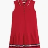 Ärmelloses Plissee-Polo-Kleid für Kinder