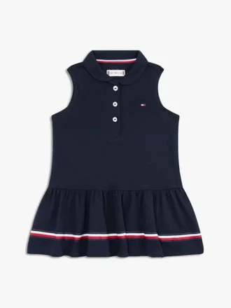 Ärmelloses Stretch-Polokleid für Babys