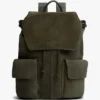 Rucksack mit Klappe aus Wildleder Rucksack mit Klappe aus Wildleder