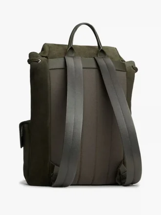 Rucksack mit Klappe aus Wildleder Rucksack mit Klappe aus Wildleder
