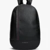 Rucksack mit Logo-Streifen und Kieselstruktur Rucksack mit Logo-Streifen und Kieselstruktur