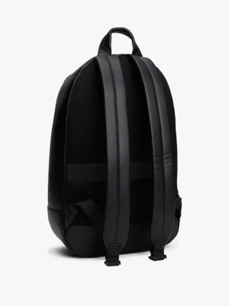 Rucksack mit Logo-Streifen und Kieselstruktur Rucksack mit Logo-Streifen und Kieselstruktur