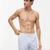 Script Monogram Striped 5″ Badehose Script Monogram Striped 5″ Badehose