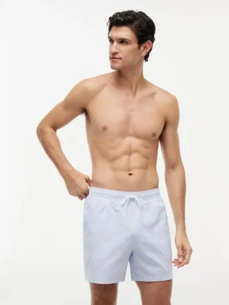 Script Monogram Striped 5″ Badehose