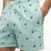 Script Monogram Striped 5″ Badehose Script Monogram Striped 5″ Badehose