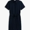 Shirtkleid aus Leinen-Baumwoll-Mischung mit Gürtel Shirtkleid aus Leinen-Baumwoll-Mischung mit Gürtel