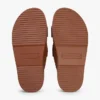 Slide-Sandale aus Nubukleder mit zwei Riemen Slide-Sandale aus Nubukleder mit zwei Riemen