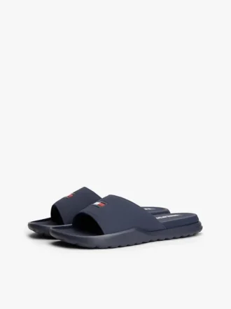 Slide-Sandale mit Flaggenlogo Slide-Sandale mit Flaggenlogo