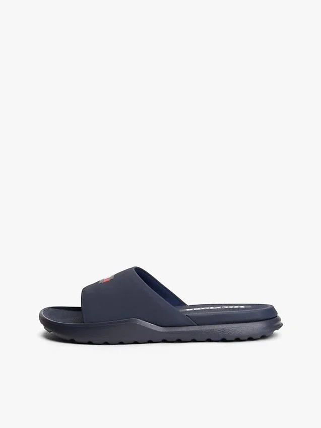 Slide-Sandale mit Flaggenlogo Slide-Sandale mit Flaggenlogo