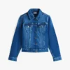 Slim Fit Dark Wash Stretch-Jeansjacke Slim Fit Dark Wash Stretch-Jeansjacke