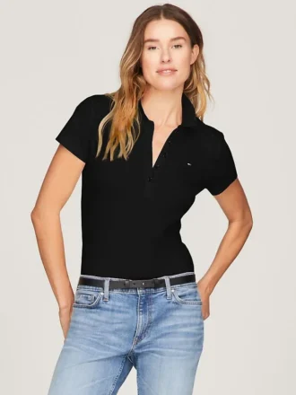Slim-Fit-Polo aus Stretch-Baumwolle Slim-Fit-Polo aus Stretch-Baumwolle