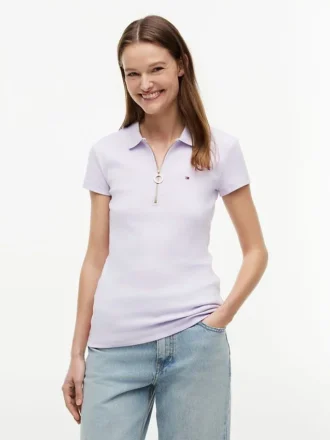 Slim-Fit-Polo mit Reißverschluss Slim-Fit-Polo mit Reißverschluss