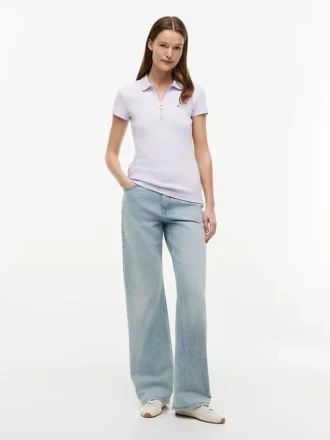 Slim-Fit-Polo mit Reißverschluss Slim-Fit-Polo mit Reißverschluss