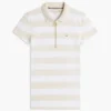 Slim Fit Rugby Stripe Zip Polo