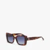 Sonnenbrille mit auffälligem Schmetterlingsrahmen