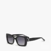 Sonnenbrille mit auffälligem Schmetterlingsrahmen