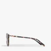 Sonnenbrille mit auffälligem Schmetterlingsrahmen