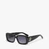 Sonnenbrille mit markantem rechteckigem Rahmen