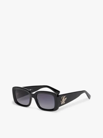 Sonnenbrille mit markantem rechteckigem Rahmen Sonnenbrille mit markantem rechteckigem Rahmen