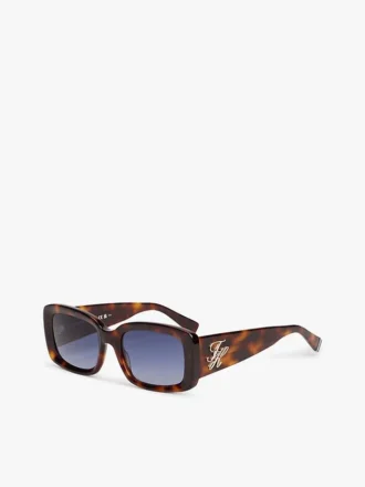 Sonnenbrille mit markantem rechteckigem Rahmen Sonnenbrille mit markantem rechteckigem Rahmen