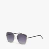 Sonnenbrille mit Metallrahmen in Schmetterlingsform Sonnenbrille mit Metallrahmen in Schmetterlingsform