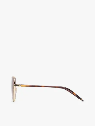 Sonnenbrille mit Metallrahmen in Schmetterlingsform Sonnenbrille mit Metallrahmen in Schmetterlingsform