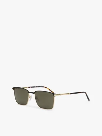 Sonnenbrille mit quadratischem Metallrahmen