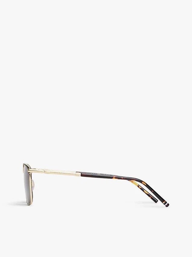 Sonnenbrille mit quadratischem Metallrahmen Sonnenbrille mit quadratischem Metallrahmen
