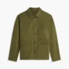 Stückgefärbte Denim-Arbeitsjacke Stückgefärbte Denim-Arbeitsjacke
