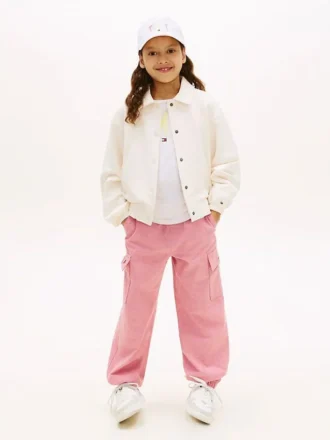 Stretch-Chino-Cargo-Jogginghose für Kinder Stretch-Chino-Cargo-Jogginghose für Kinder