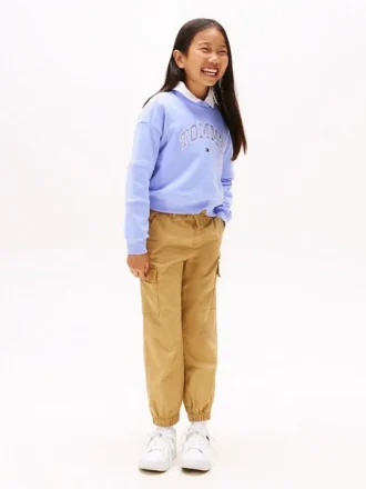 Stretch-Chino-Cargo-Jogginghose für Kinder Stretch-Chino-Cargo-Jogginghose für Kinder