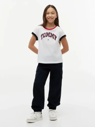 Stretch-Chino-Cargo-Jogginghose für Kinder Stretch-Chino-Cargo-Jogginghose für Kinder