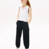 Stretch-Chino-Cargo-Jogginghose für Kinder Stretch-Chino-Cargo-Jogginghose für Kinder