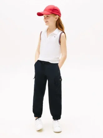 Stretch-Chino-Cargo-Jogginghose für Kinder Stretch-Chino-Cargo-Jogginghose für Kinder