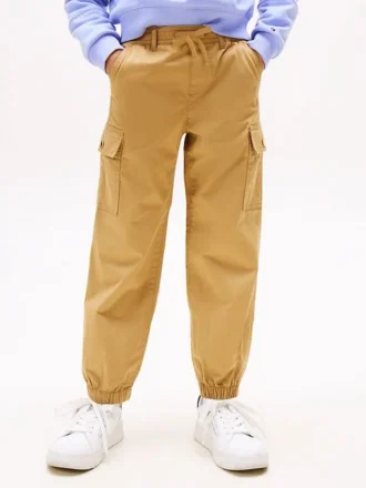 Stretch-Chino-Cargo-Jogginghose für Kinder Stretch-Chino-Cargo-Jogginghose für Kinder