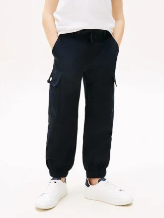 Stretch-Chino-Cargo-Jogginghose für Kinder Stretch-Chino-Cargo-Jogginghose für Kinder