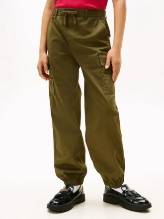Stretch-Chino-Cargo-Jogginghose für Kinder Stretch-Chino-Cargo-Jogginghose für Kinder
