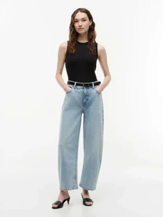 Stretch-Jeans mit hoher Leibhöhe Stretch-Jeans mit hoher Leibhöhe