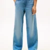 Stretch-Jeans mit weitem Bein für Kinder Stretch-Jeans mit weitem Bein für Kinder