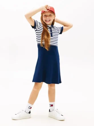 Stretch-Polo-Skaterkleid für Kinder Stretch-Polo-Skaterkleid für Kinder