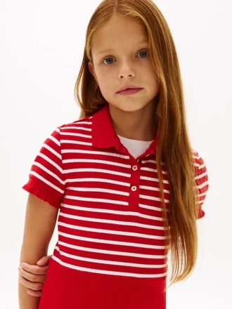 Stretch-Polo-Skaterkleid für Kinder Stretch-Polo-Skaterkleid für Kinder