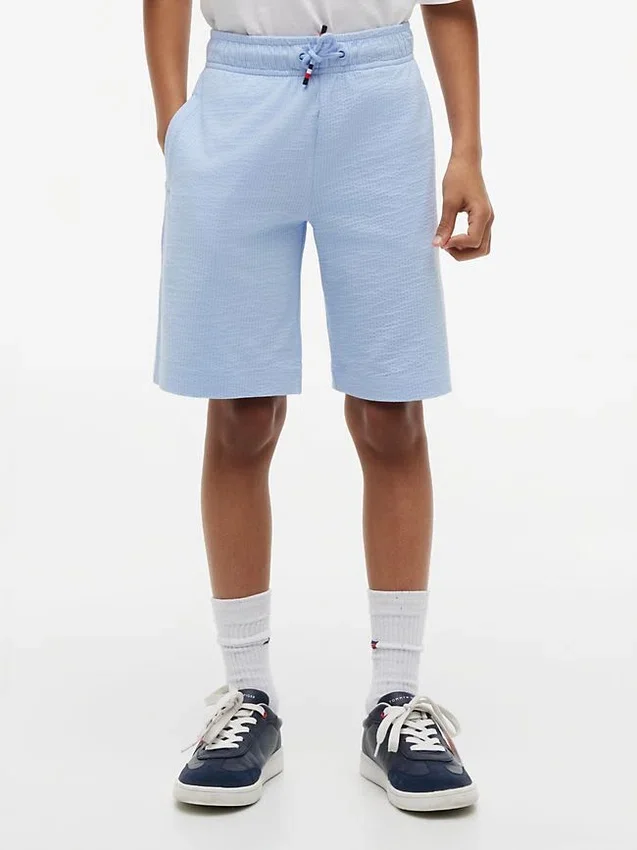 Stretch-Seersucker-Shorts für Kinder Stretch-Seersucker-Shorts für Kinder