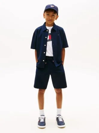 Stretch-Seersucker-Shorts für Kinder Stretch-Seersucker-Shorts für Kinder